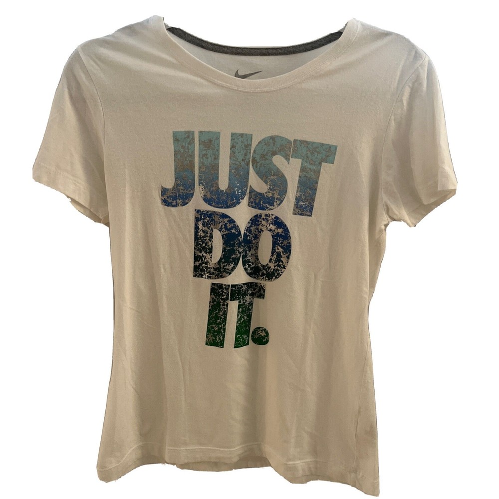 Nike Kids Just Do It Shirt Large White